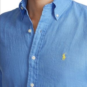Ralph Lauren linen button down shirt XXL